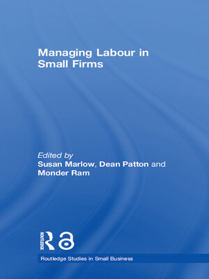cover image of Managing Labour in Small Firms